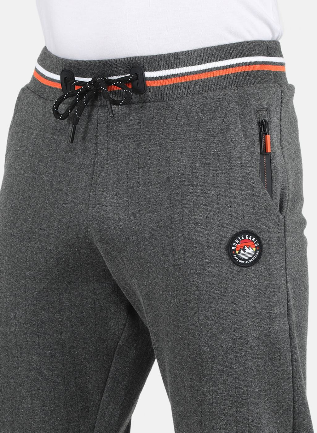 Men Grey Slim Fit Winter Lower