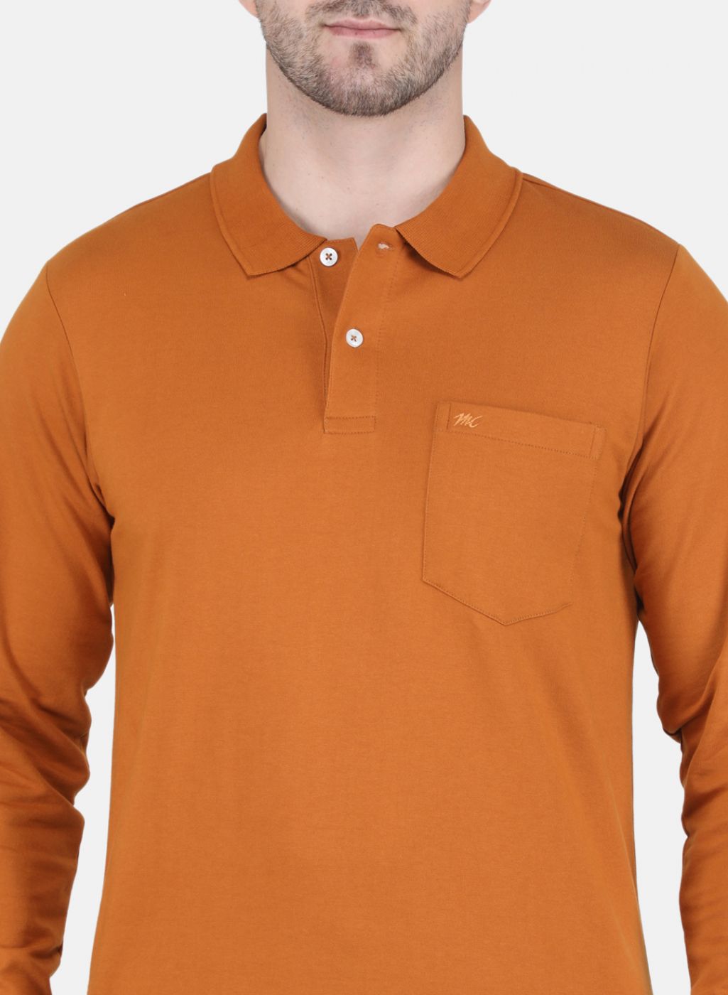 Men Mustard Solid Tracksuit