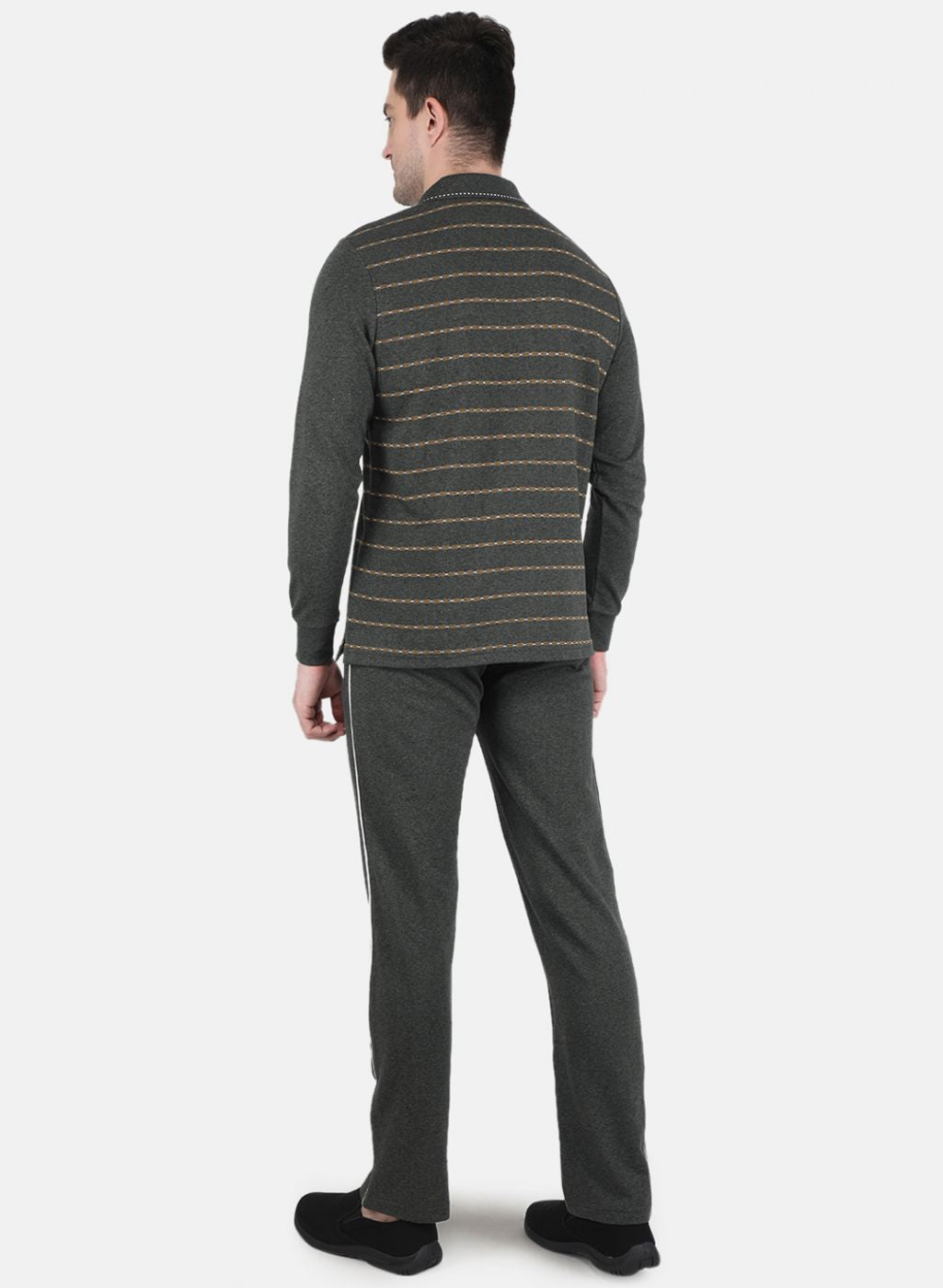 Men Olive Jaquard Tracksuit