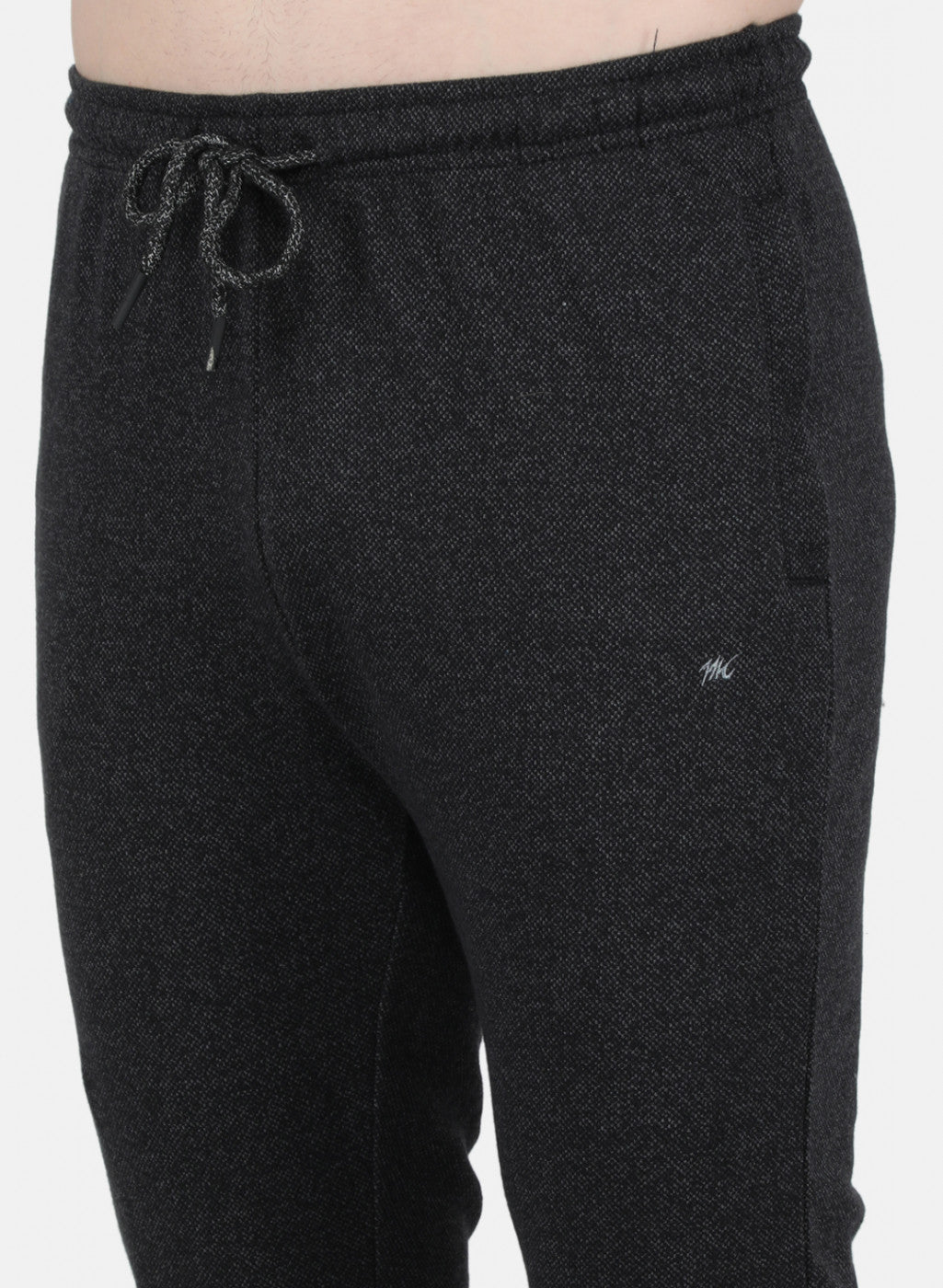 Men Black Solid Tracksuit