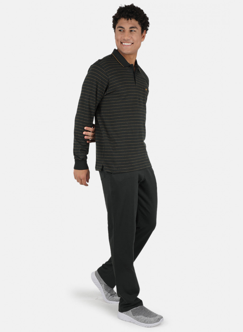 Men Olive Pre-winter Jaquard Tracksuit