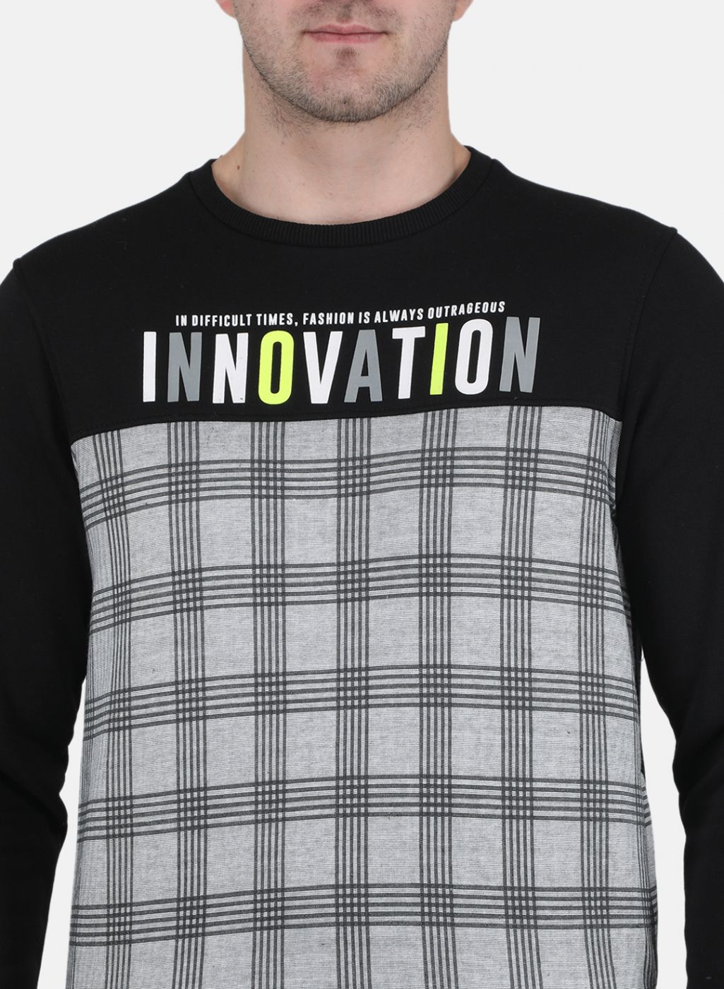 Men Black Printed Tracksuit