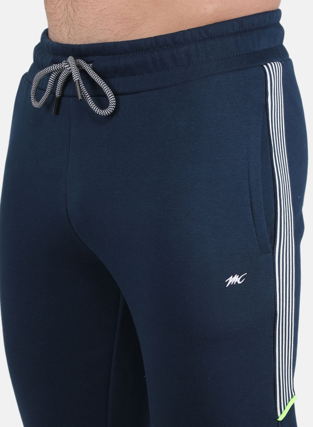 Men Blue Printed Tracksuit