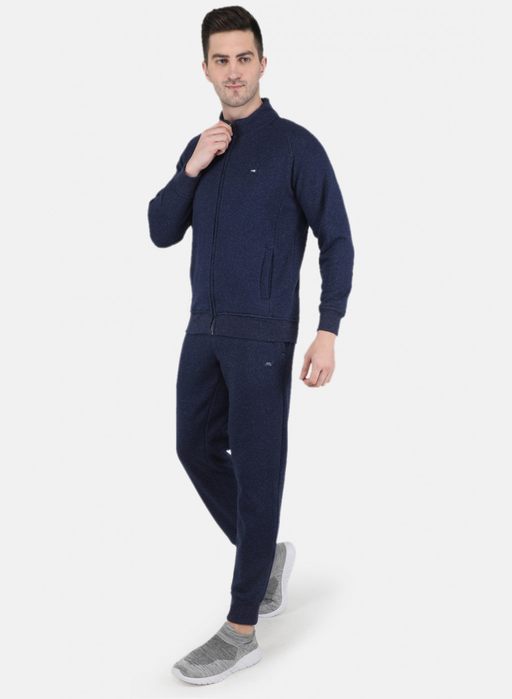 Men NAvy Blue Tracksuit with Jogger
