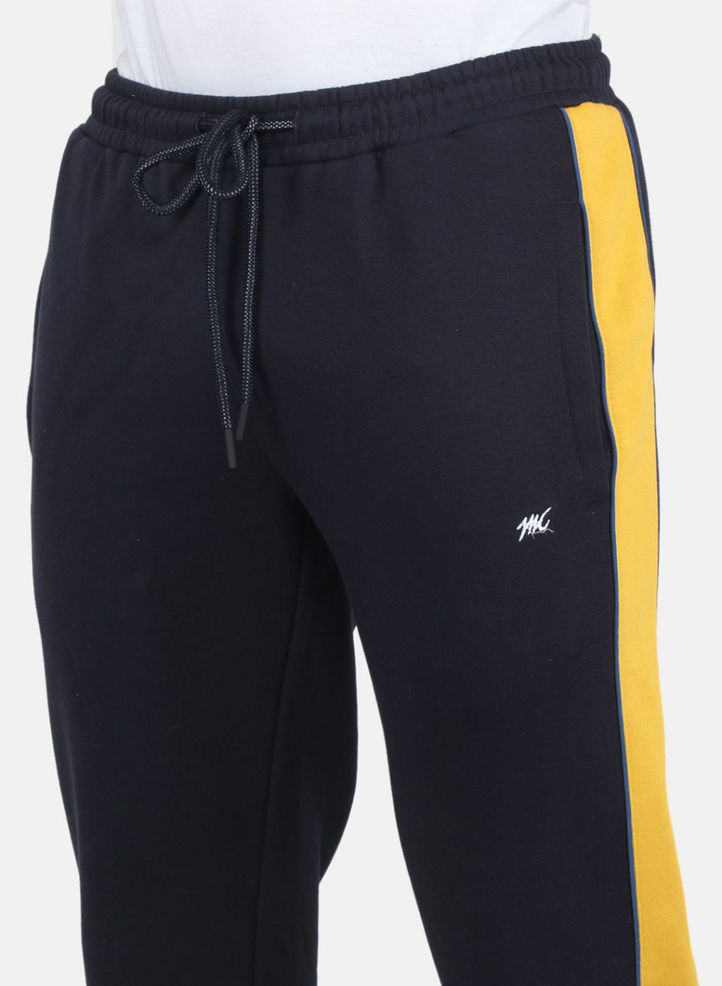 Men Yellow Solid Tracksuit