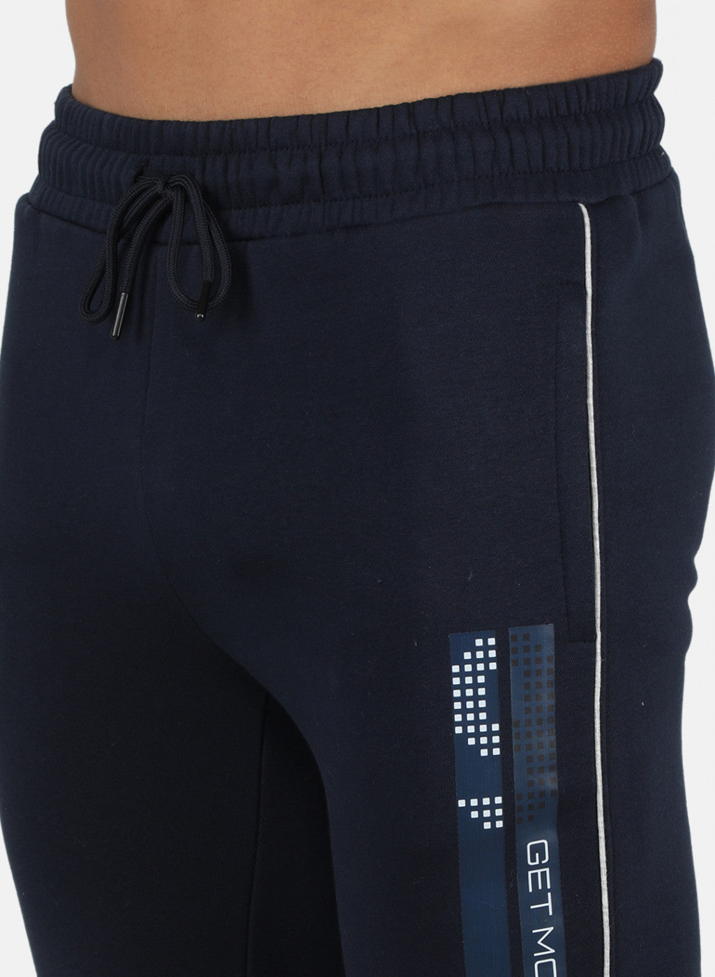 Men NAvy Blue Cut & Sew Tracksuit