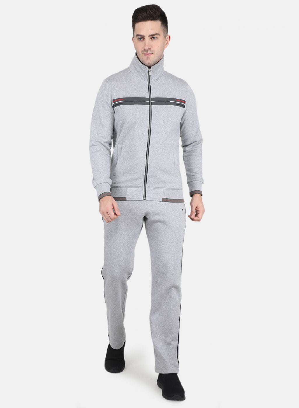 Grey Monte Carlo Track Suit Buy Men Grey Solid Tracksuit Online In