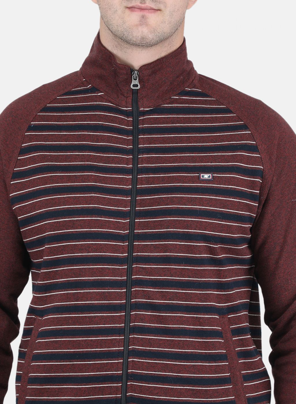 Men Maroon Stripe Tracksuit
