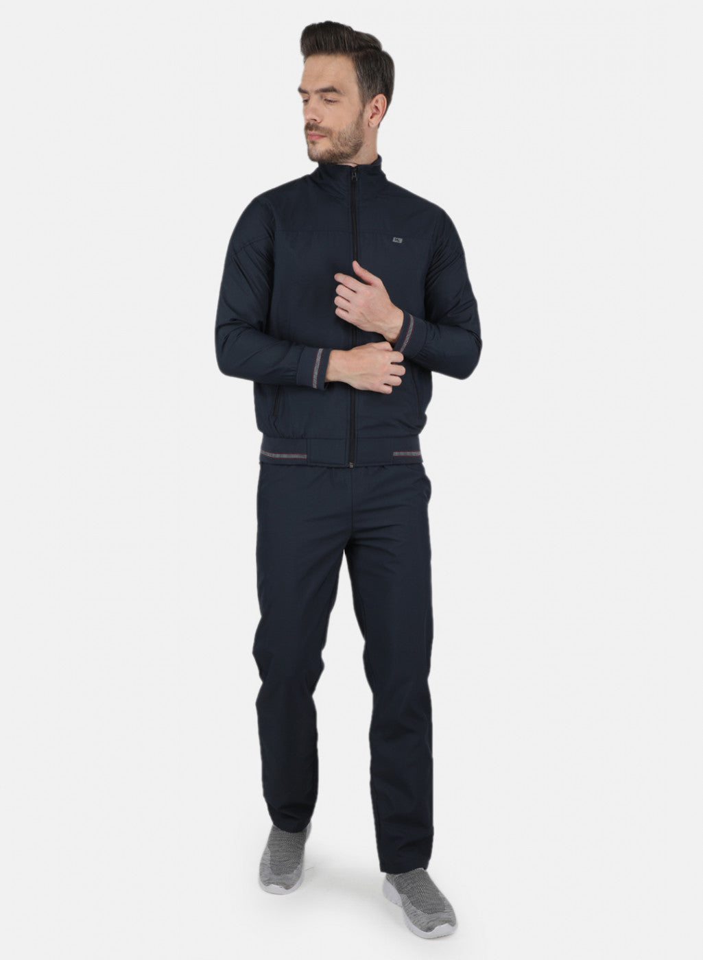 Men NAvy Blue Light Weight - Mesh Lining Tracksuit