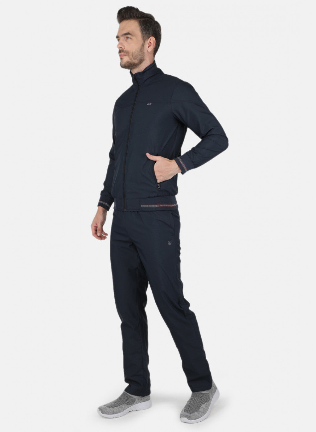 Men NAvy Blue Light Weight - Mesh Lining Tracksuit