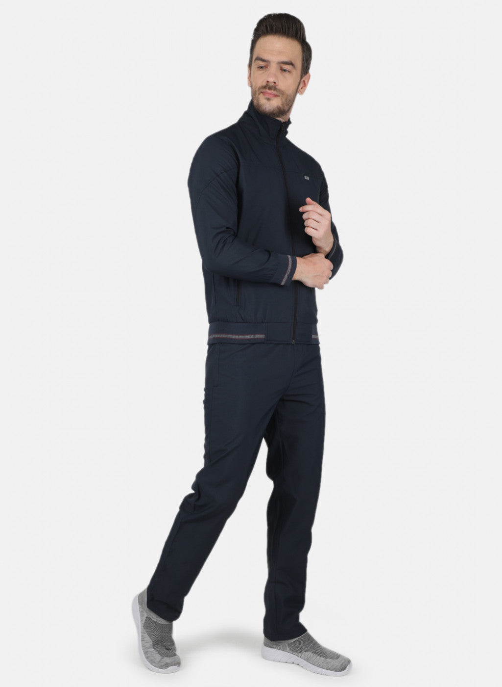 Men NAvy Blue Light Weight - Mesh Lining Tracksuit