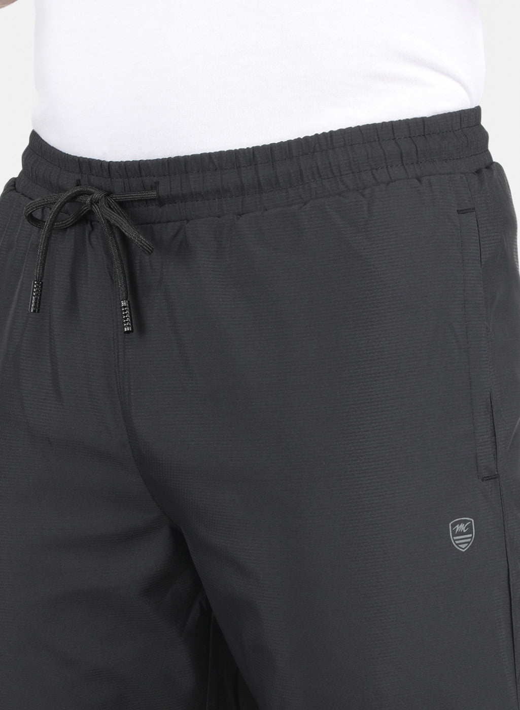 Men Black Solid Tracksuit