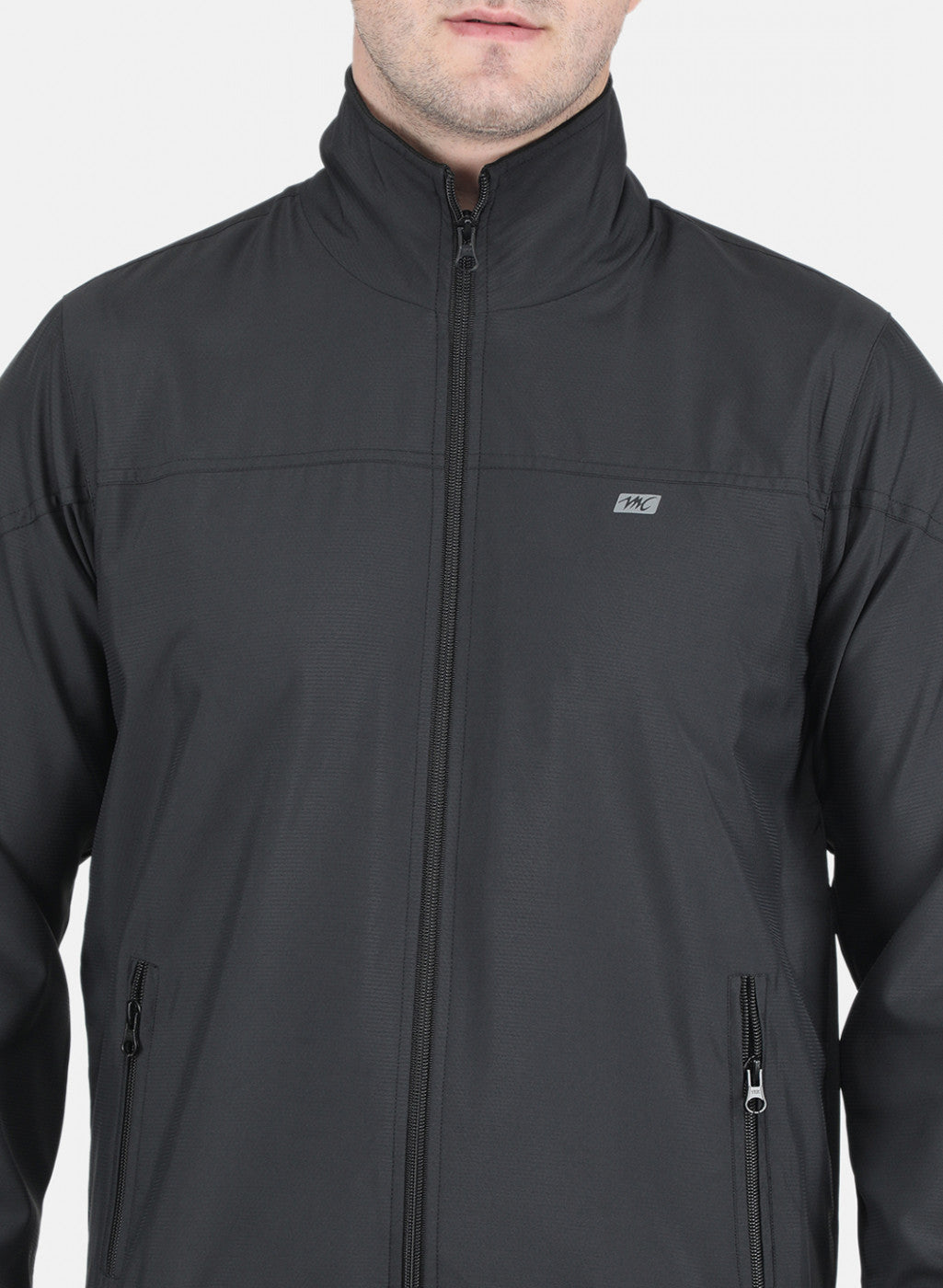 Men Black Solid Tracksuit