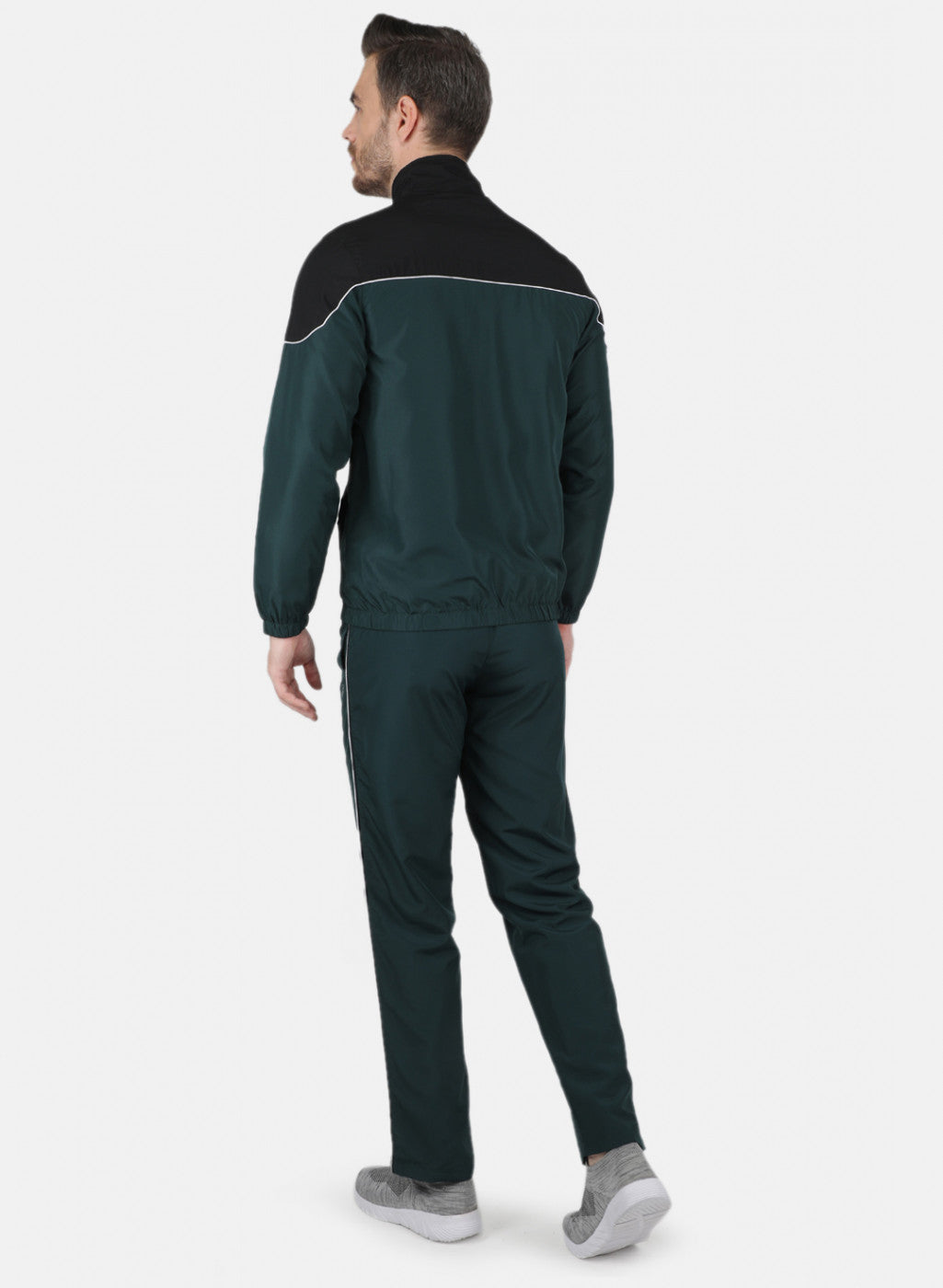 Men Green Light Weight Cut & Sew Tracksuit