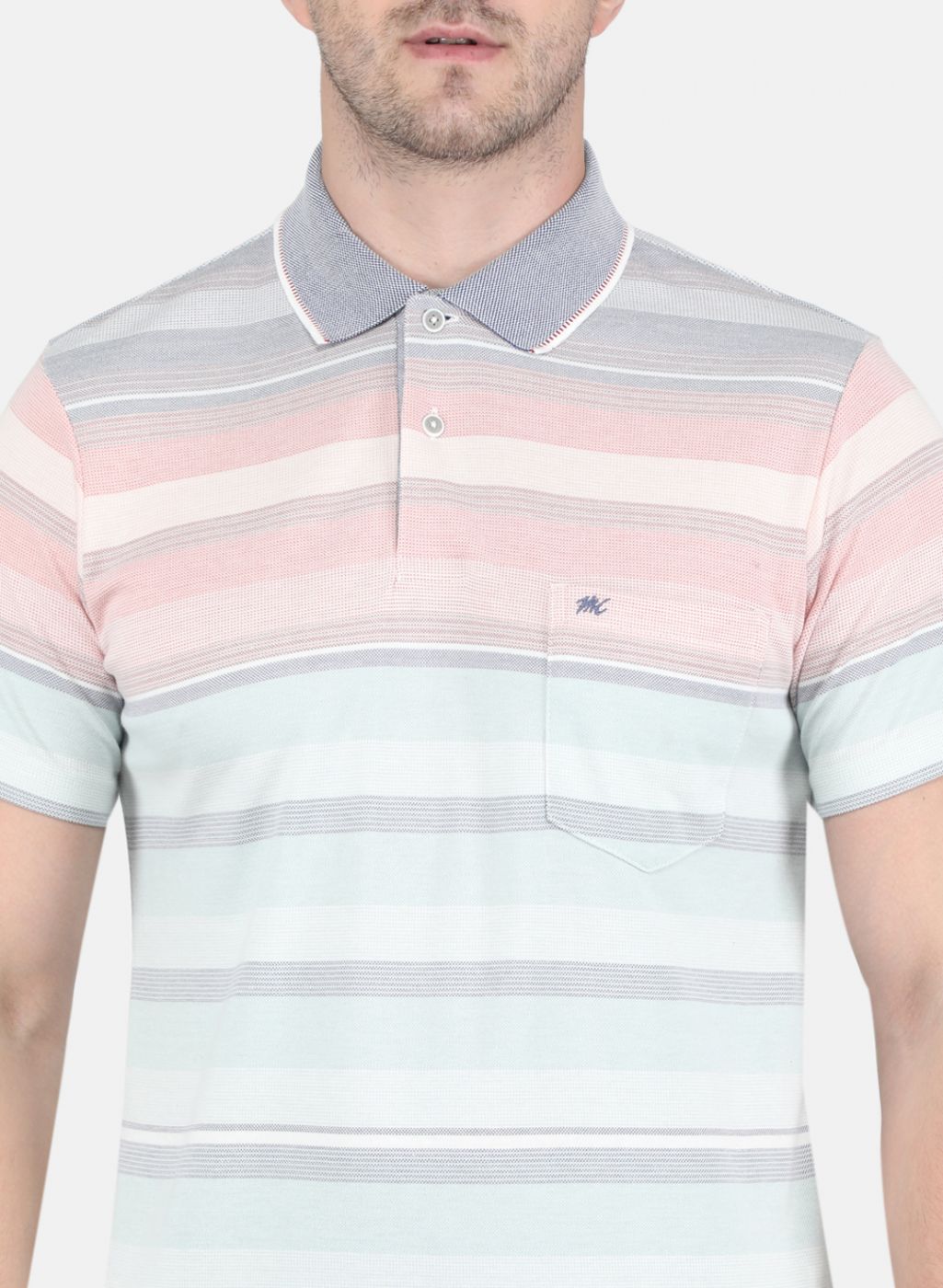 Men Pink Solid T-Shirt