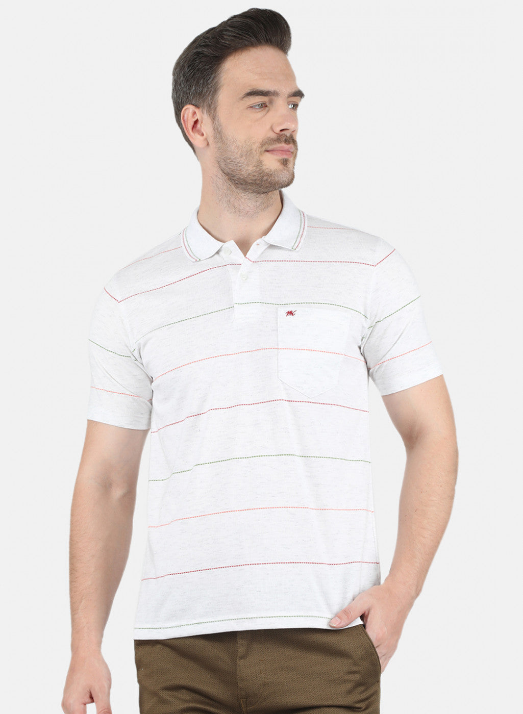 Men Off White Printed T-Shirt