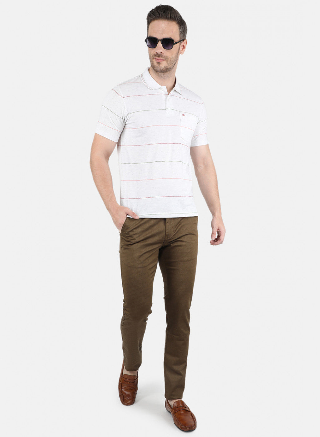 Men Off White Printed T-Shirt