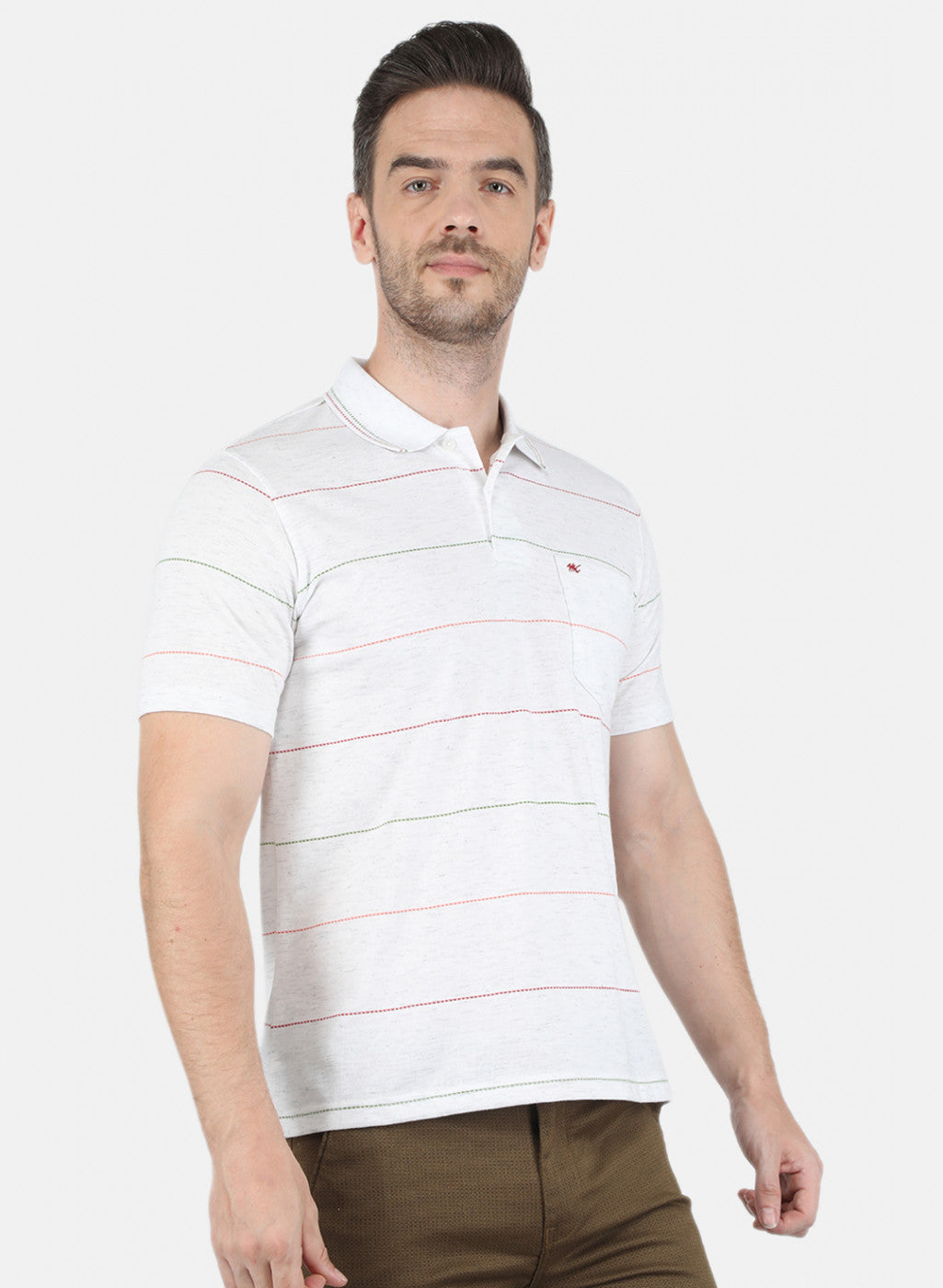 Men Off White Printed T-Shirt