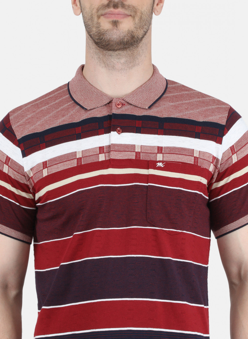 Men Maroon Solid T-Shirt