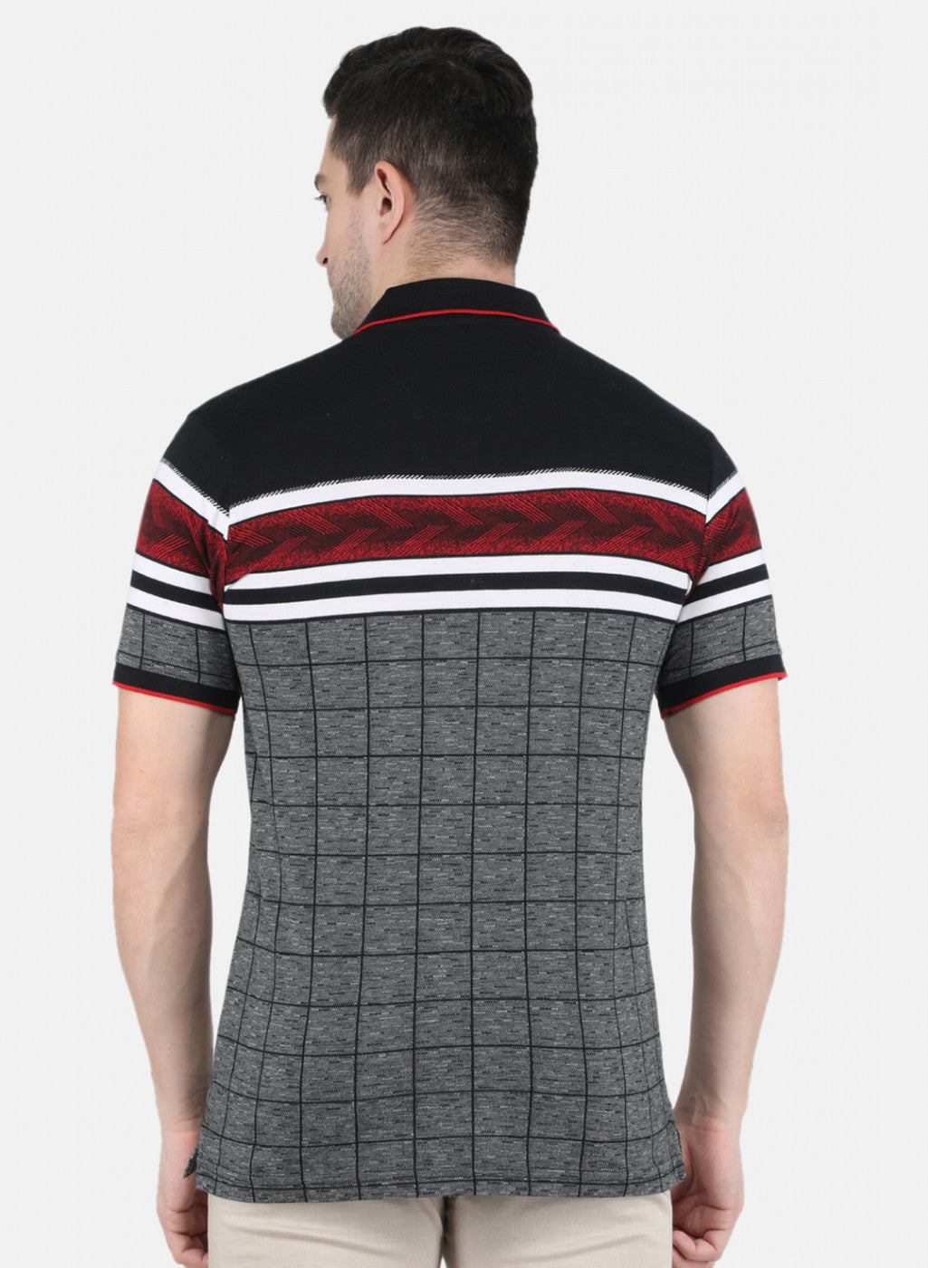 Men Black Stripe T-Shirt