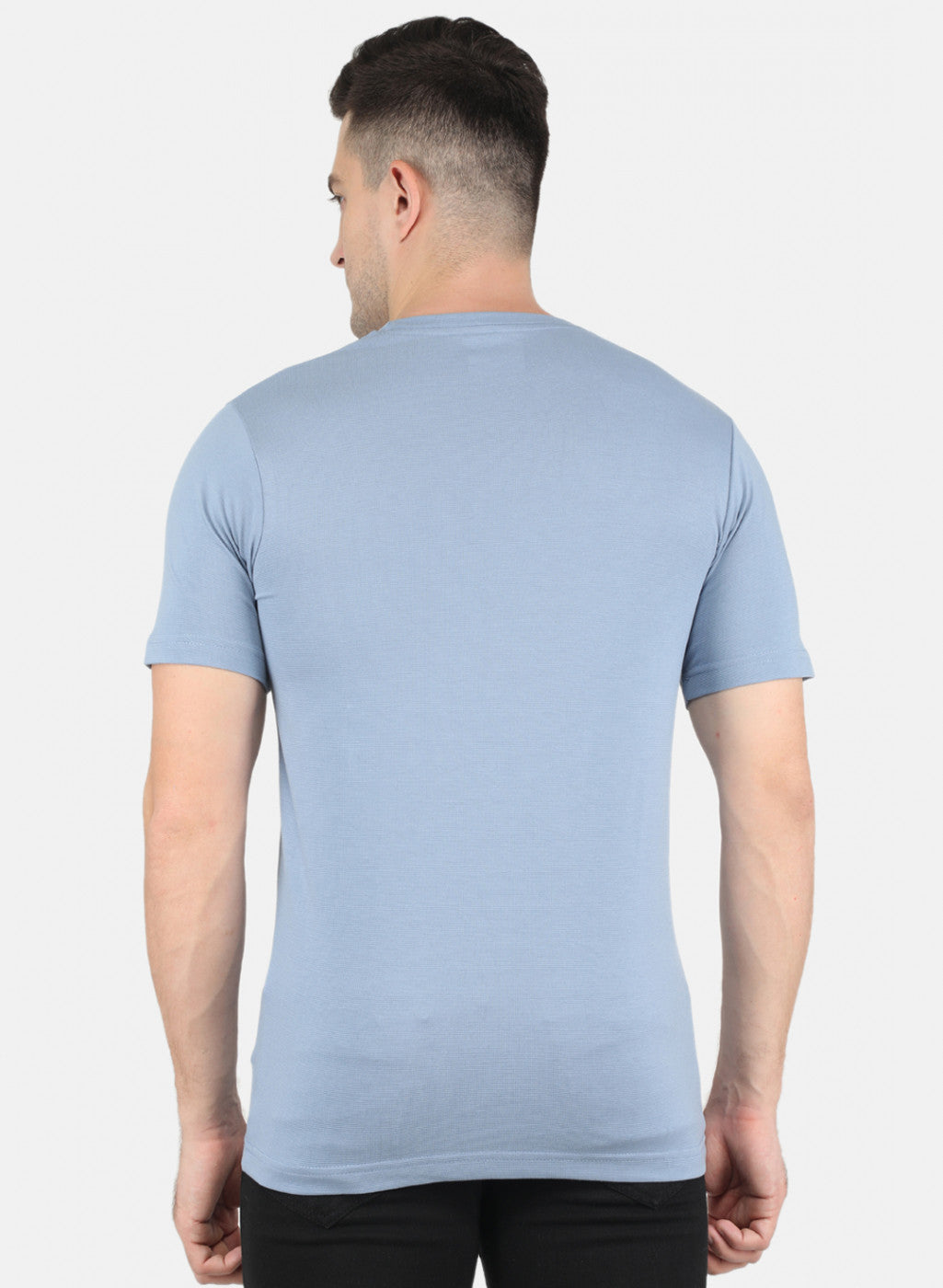 Men Blue Stripe T-Shirt