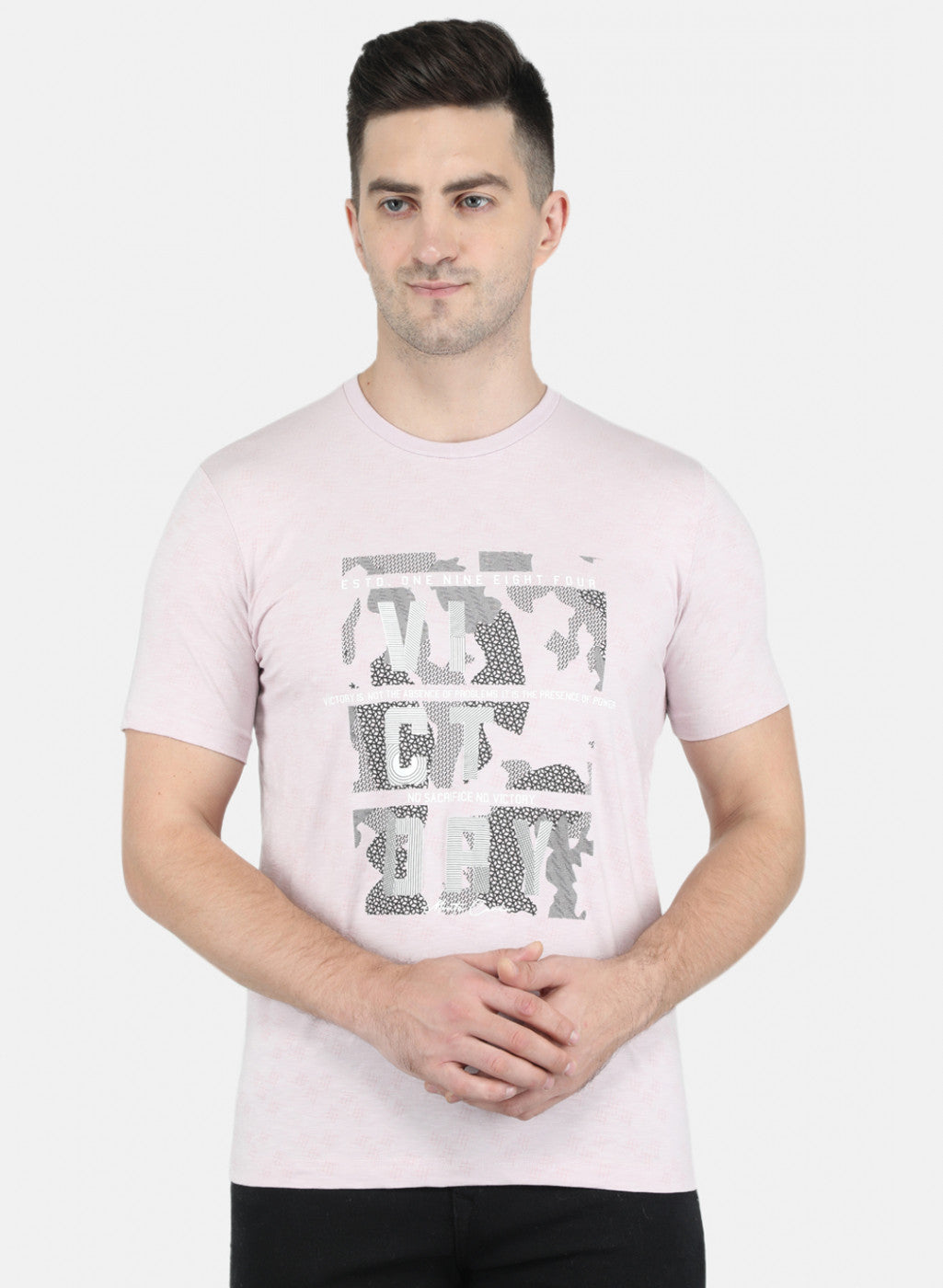 Men Purple Printed T-Shirt
