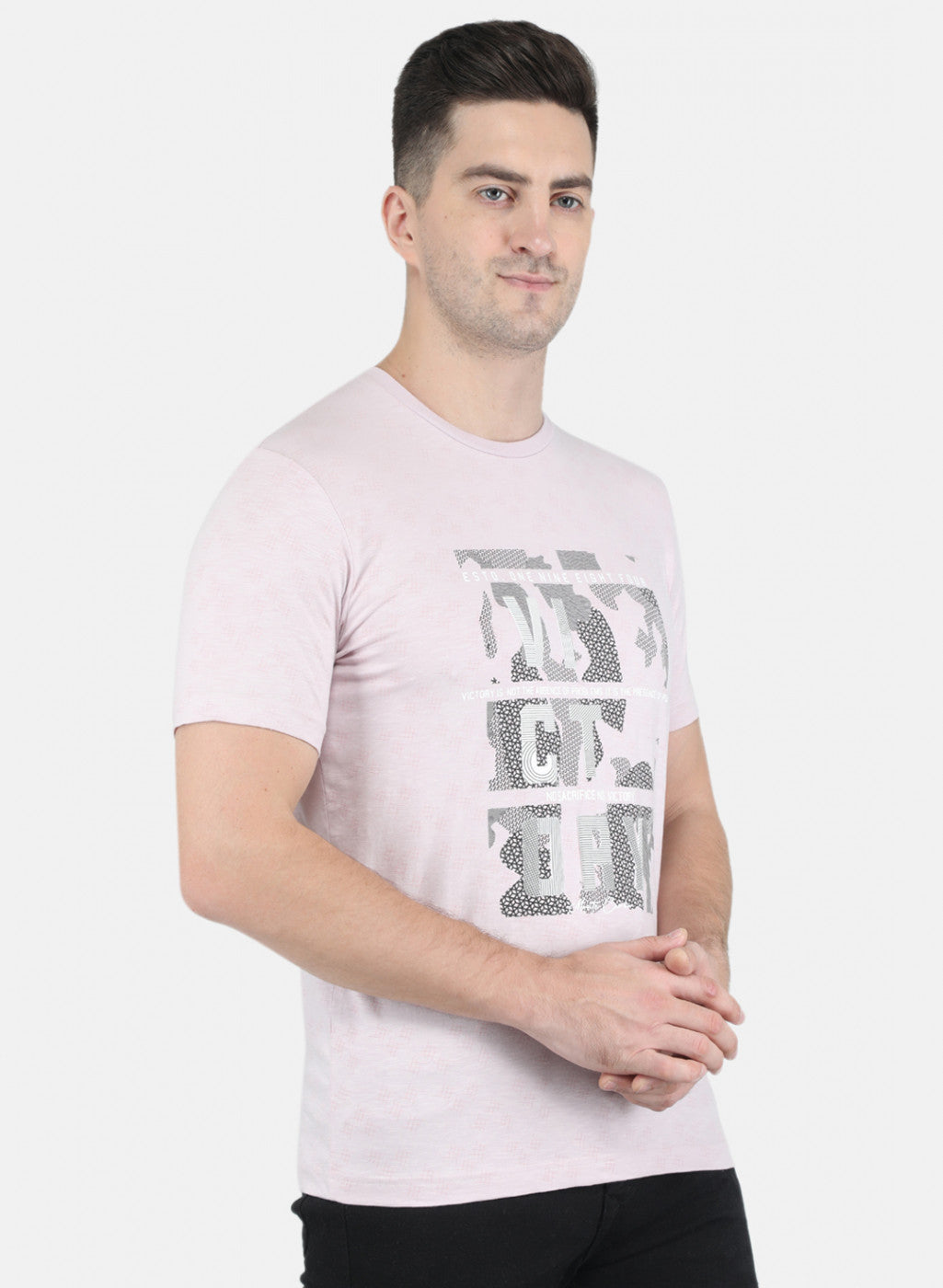 Men Purple Printed T-Shirt
