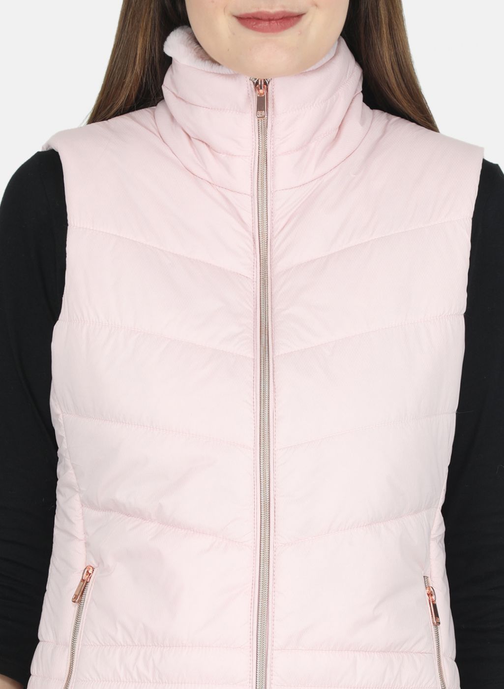 Women Pink Printed Jacket