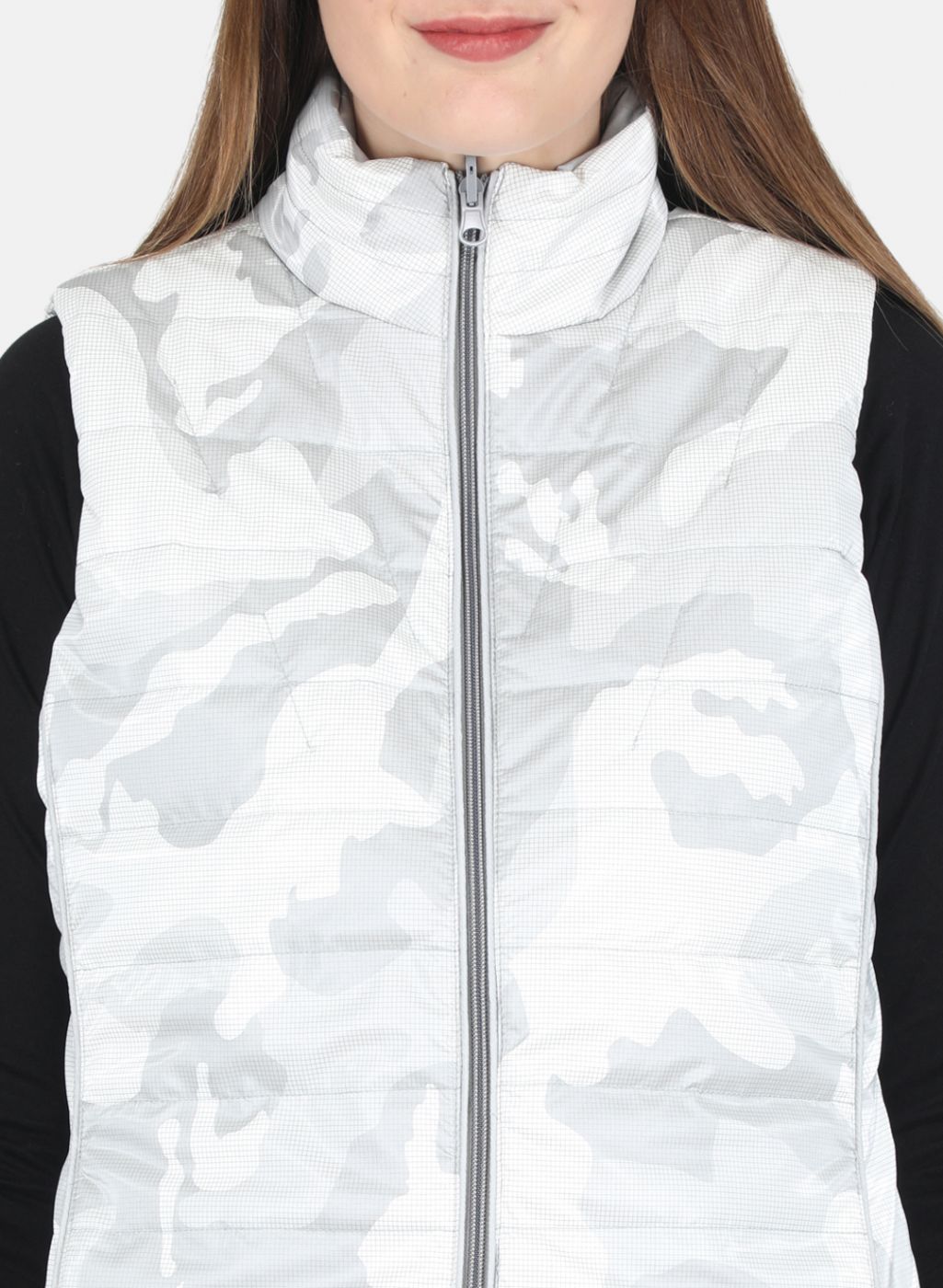 Women Grey Self Design Jacket
