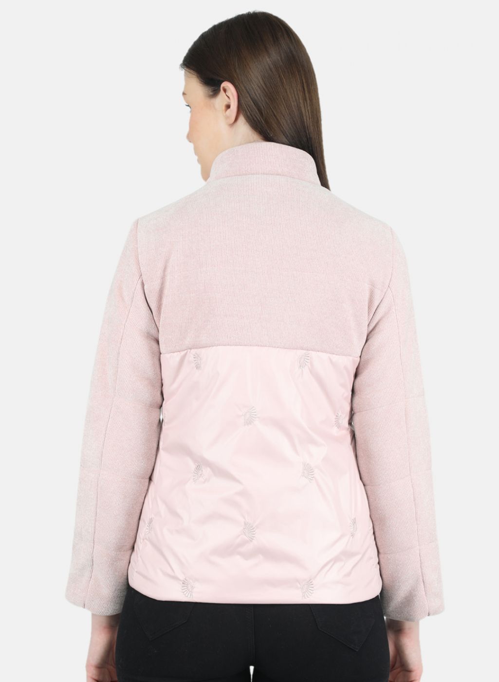 Women Pink Embroidered Jacket