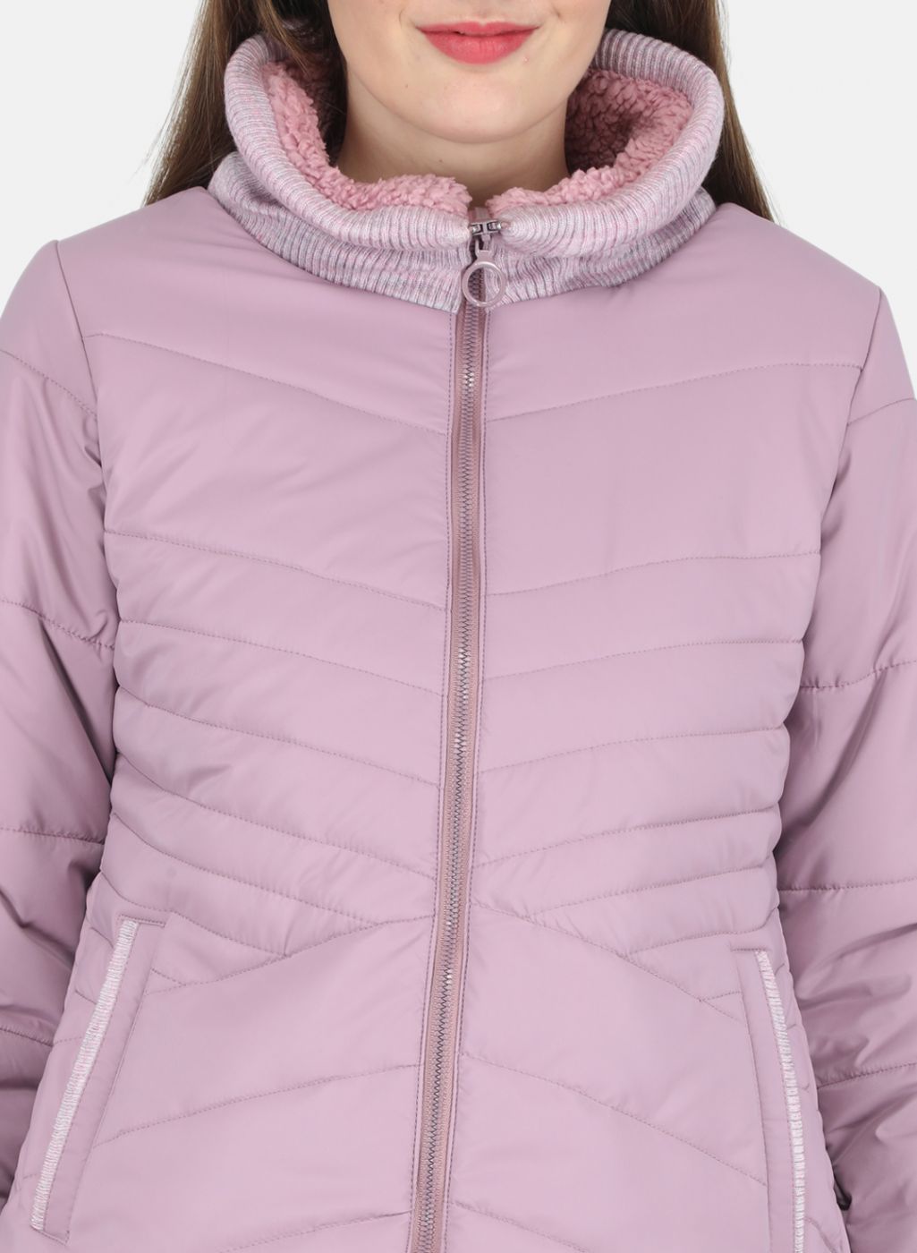 Women Purple Stripe Jacket