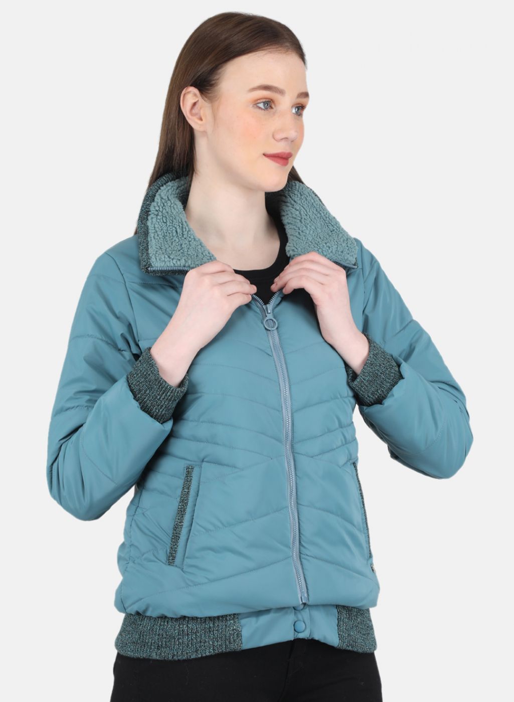 Women Blue Stripe Jacket