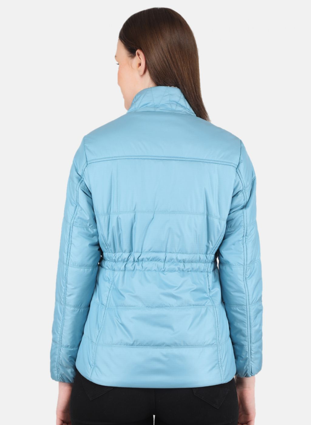Women Blue Puffer Jacket