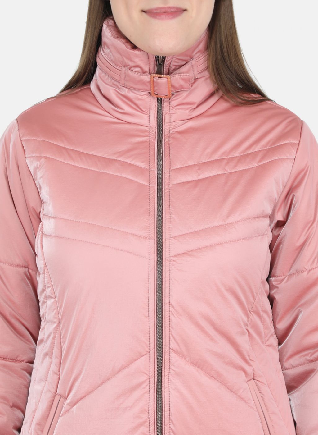 Women Pink Printed Jacket