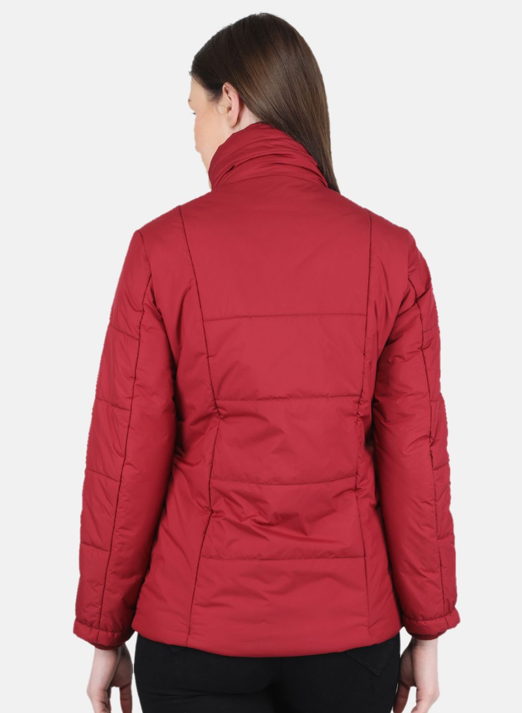 Women Red Solid Jacket