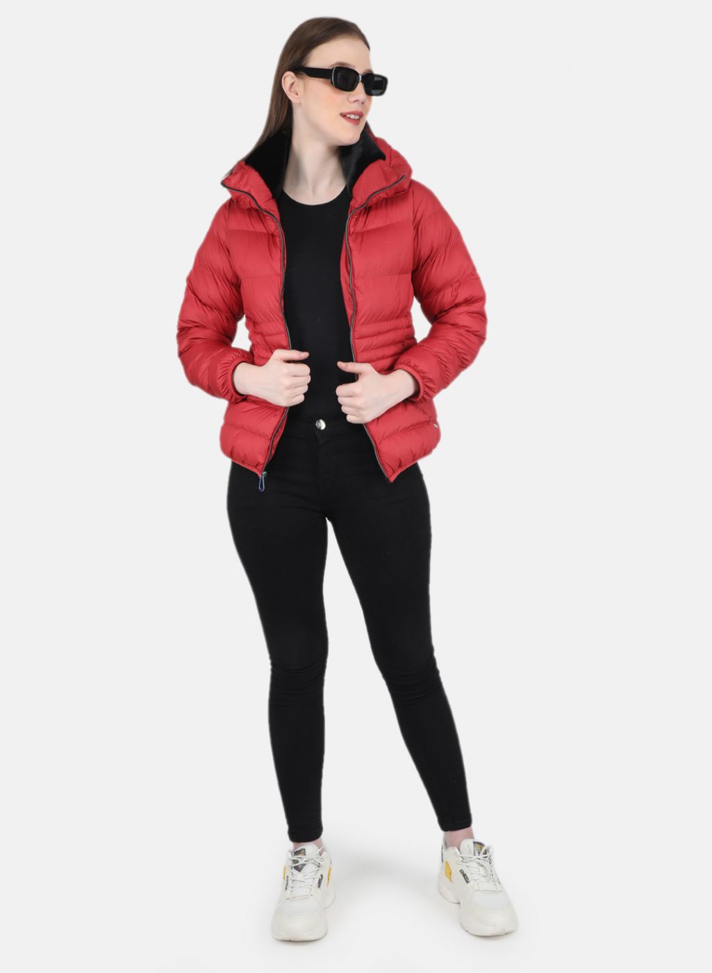 Women Red Stripe Jacket