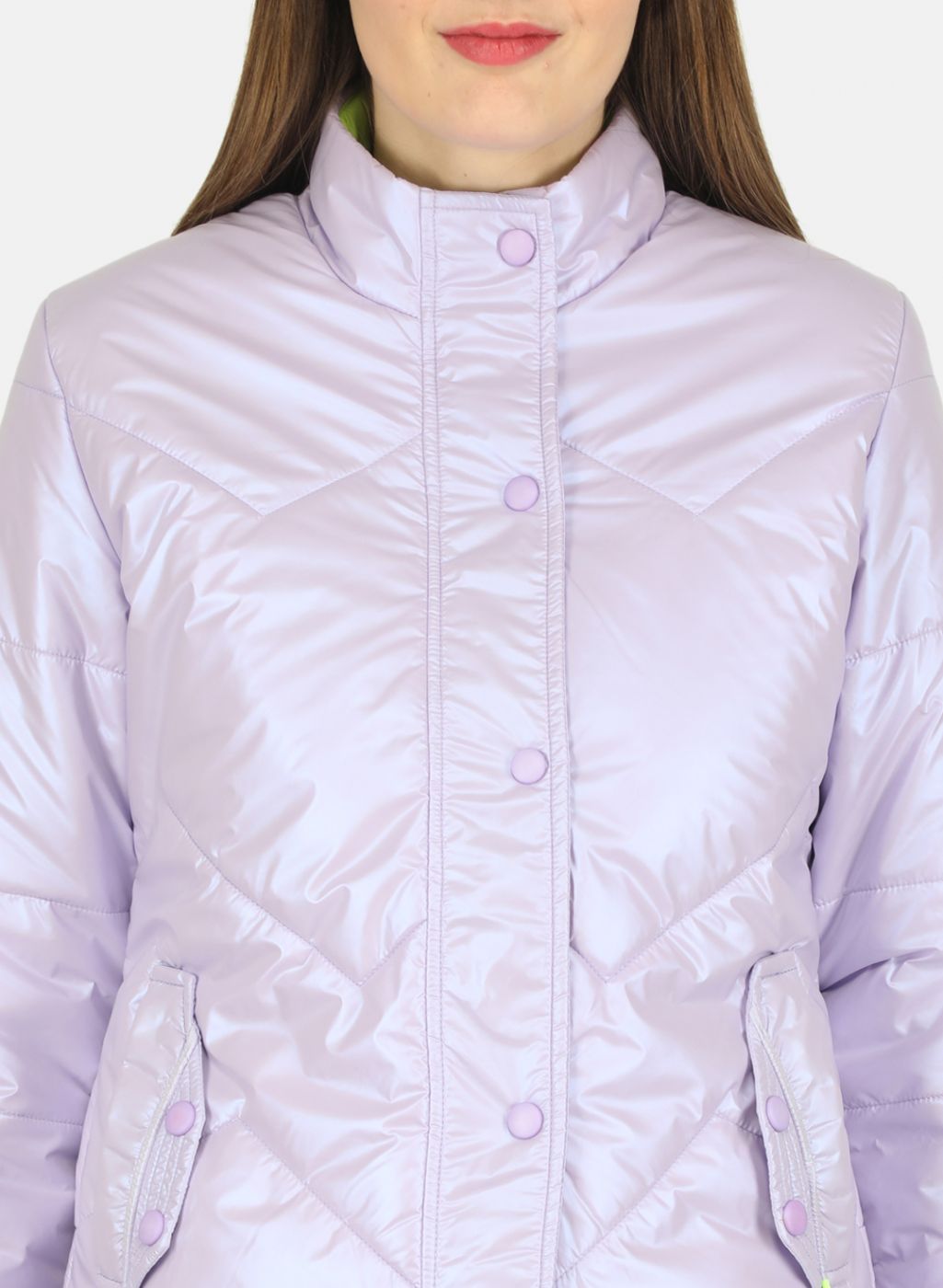 Women Purple Solid Jacket
