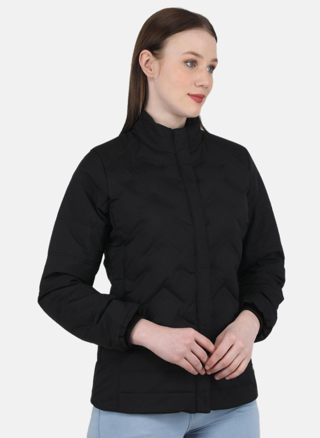 Women Black Solid Jacket