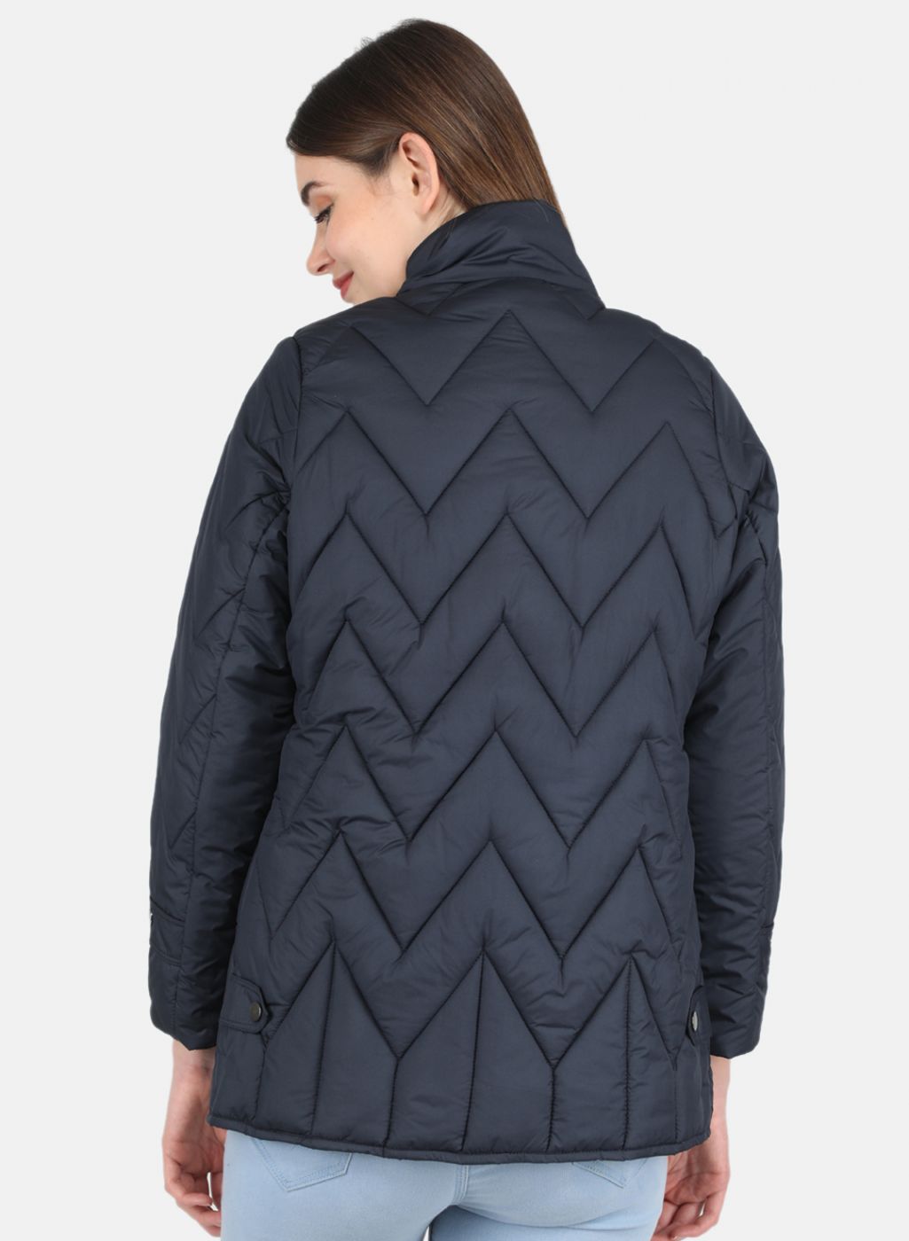 Women NAvy Blue Stripe Jacket