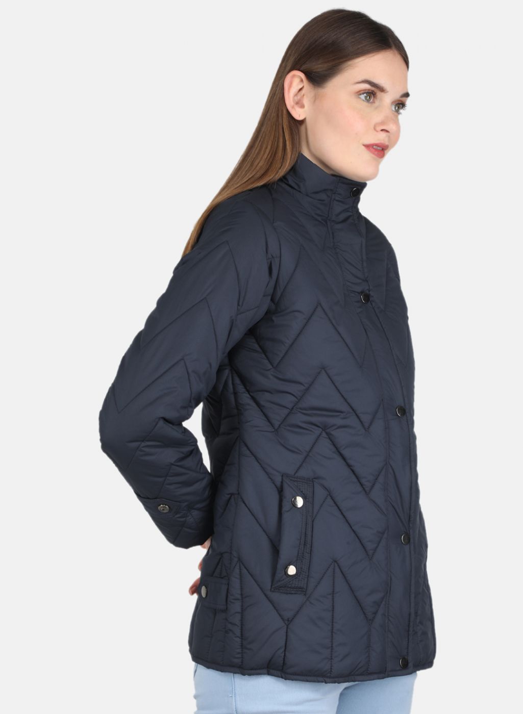 Women NAvy Blue Stripe Jacket