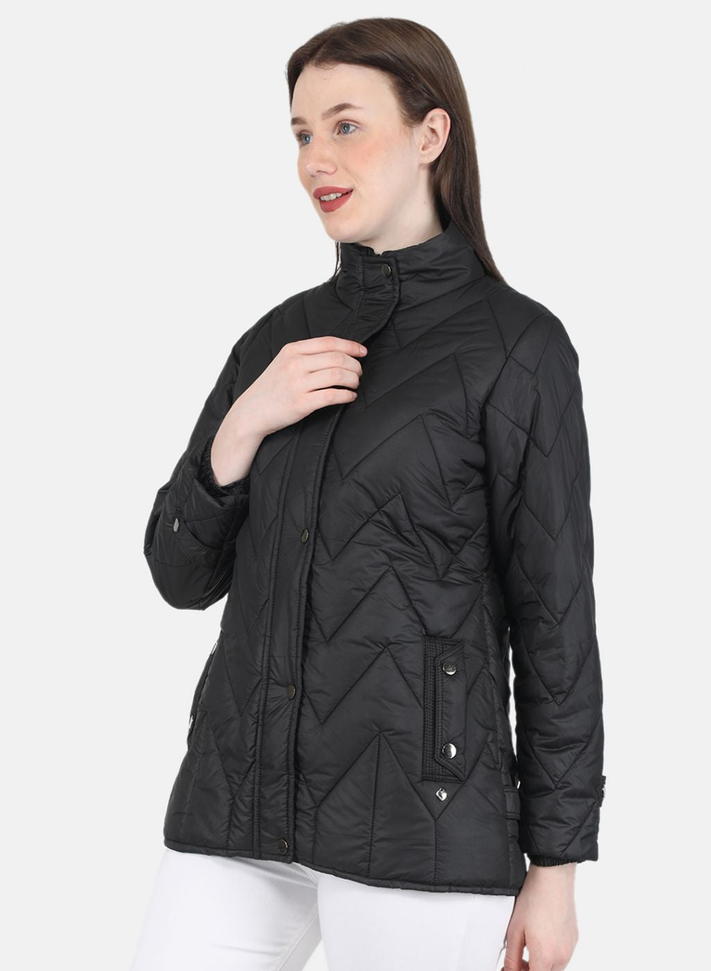 Women Black Stripe Jacket