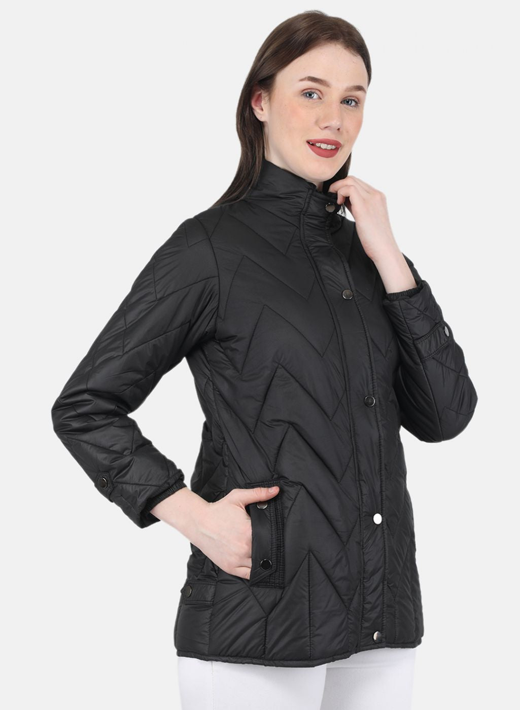 Women Black Stripe Jacket
