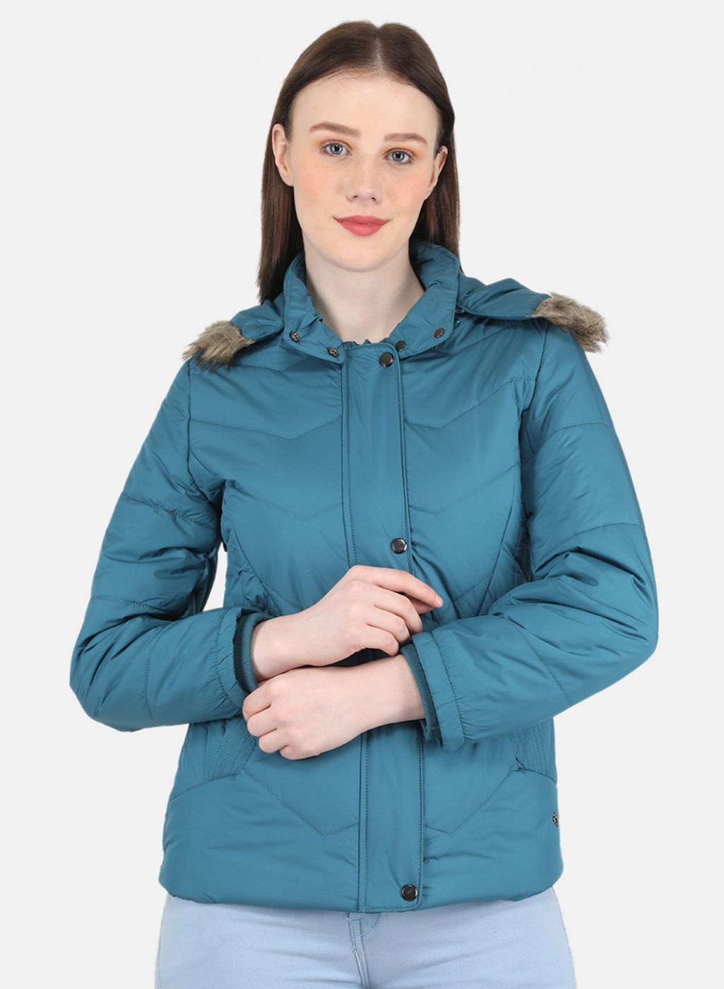Buy Women Blue Solid Jacket Online in India - Monte Carlo