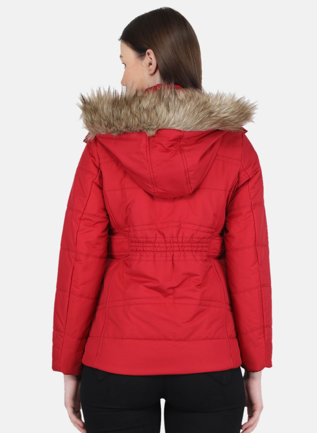 Women Red Solid Jacket