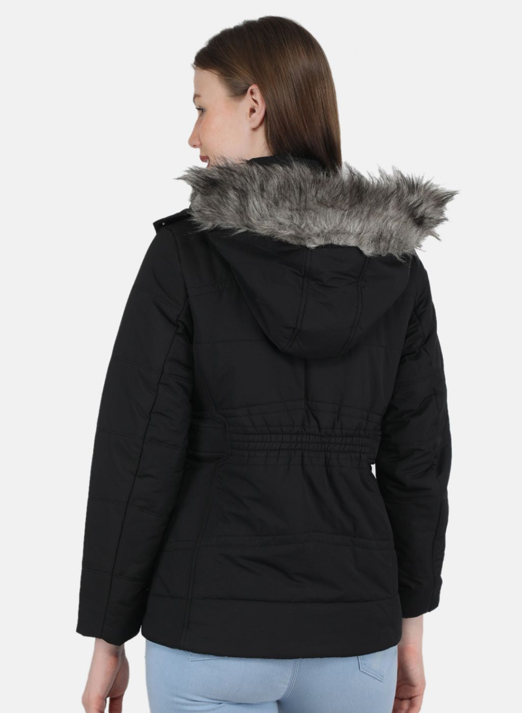 Women Black Solid Jacket