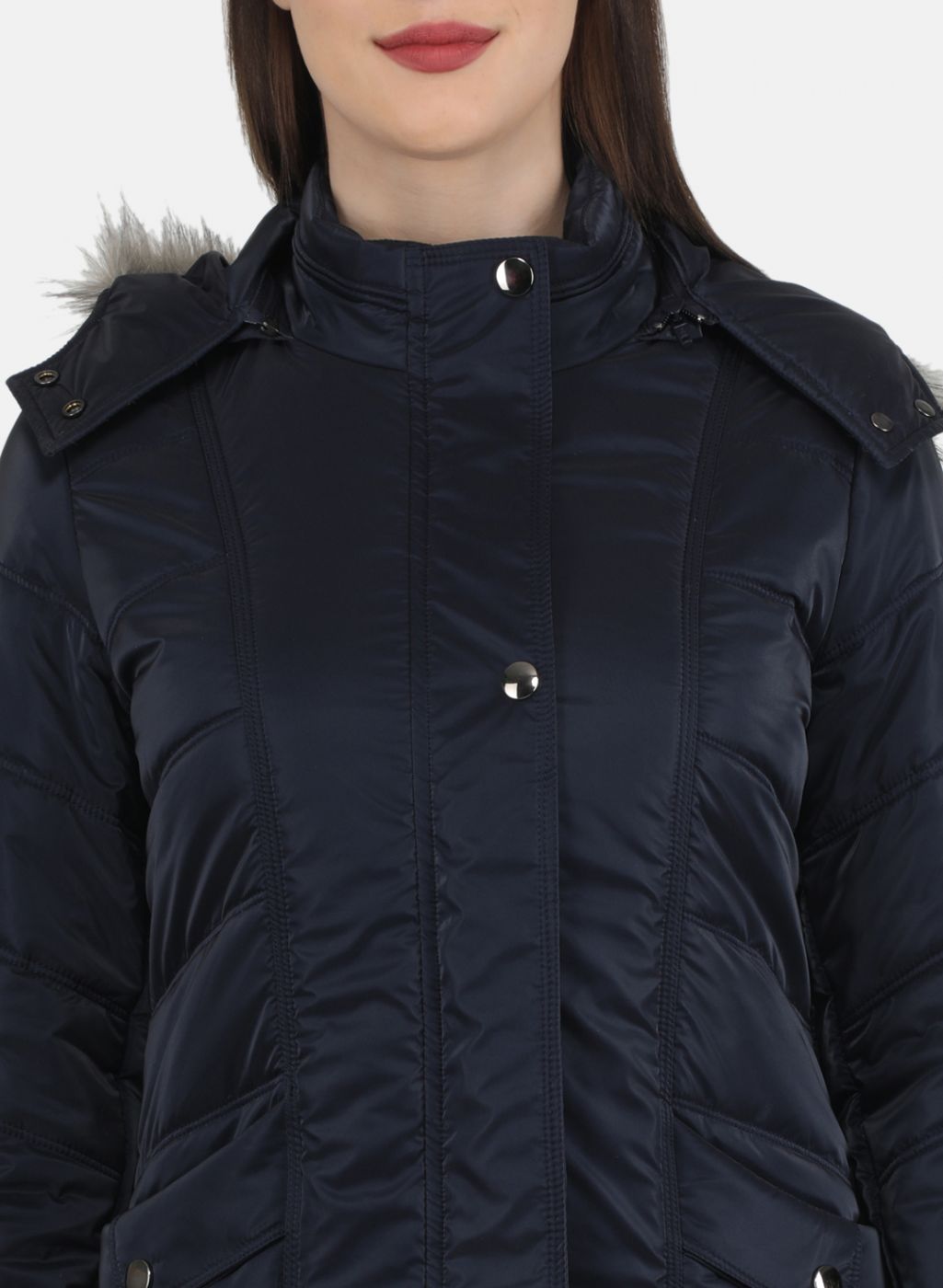 Women NAvy Blue Printed Jacket