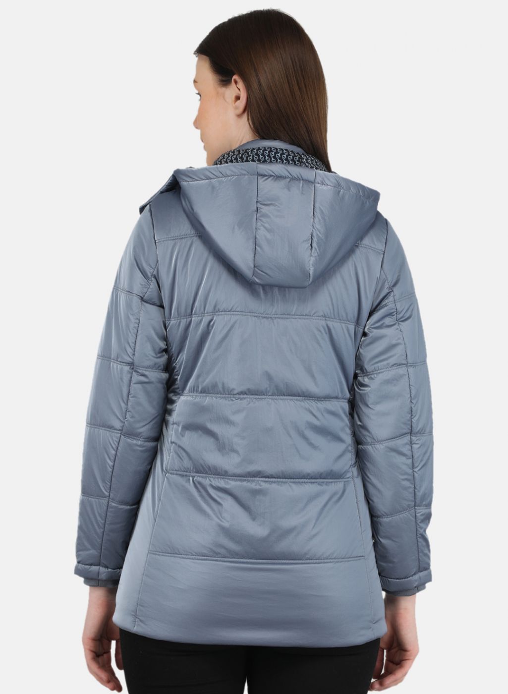 Women Grey Printed Jacket