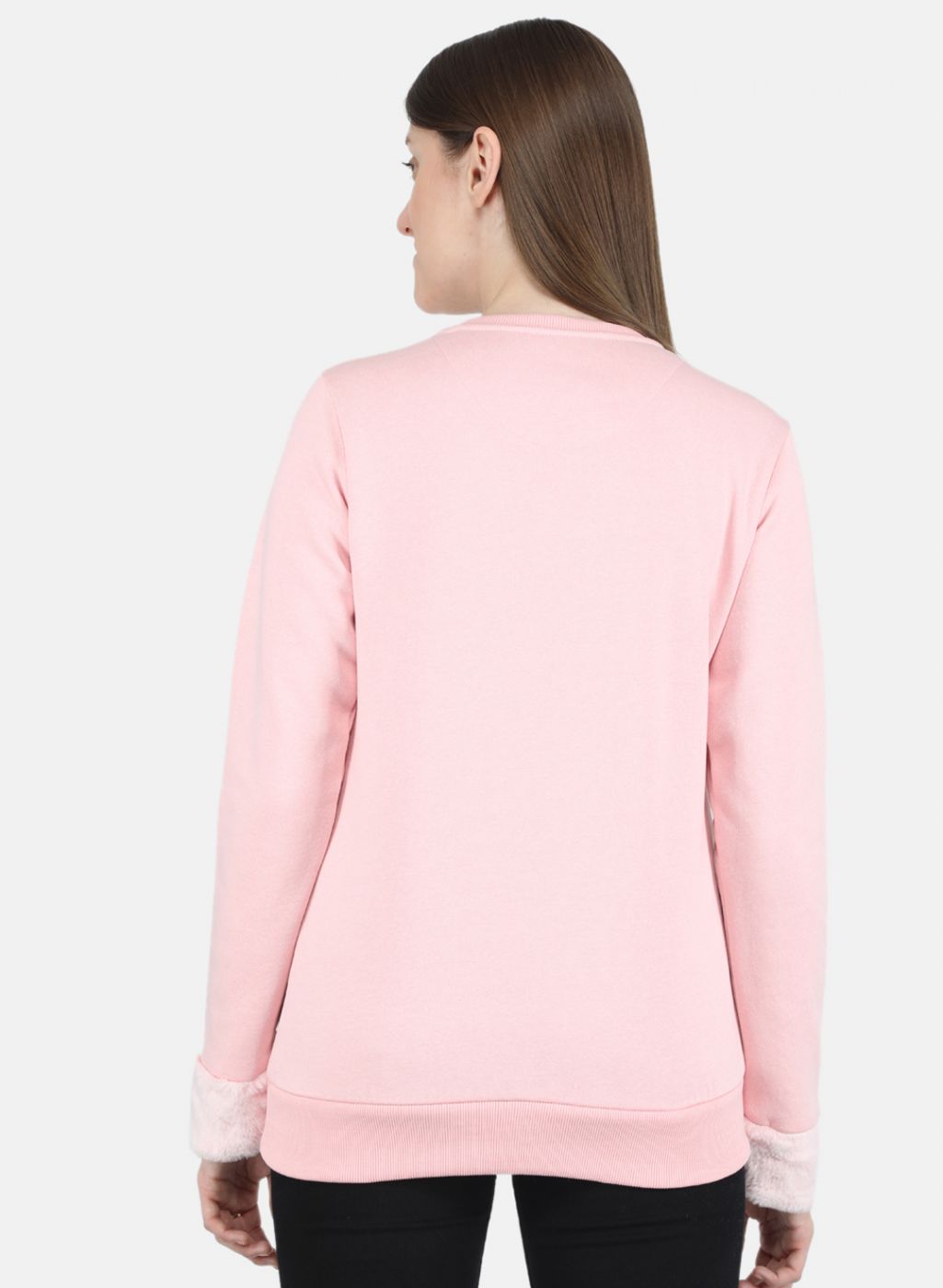 Women Pink Printed Sweatshirt