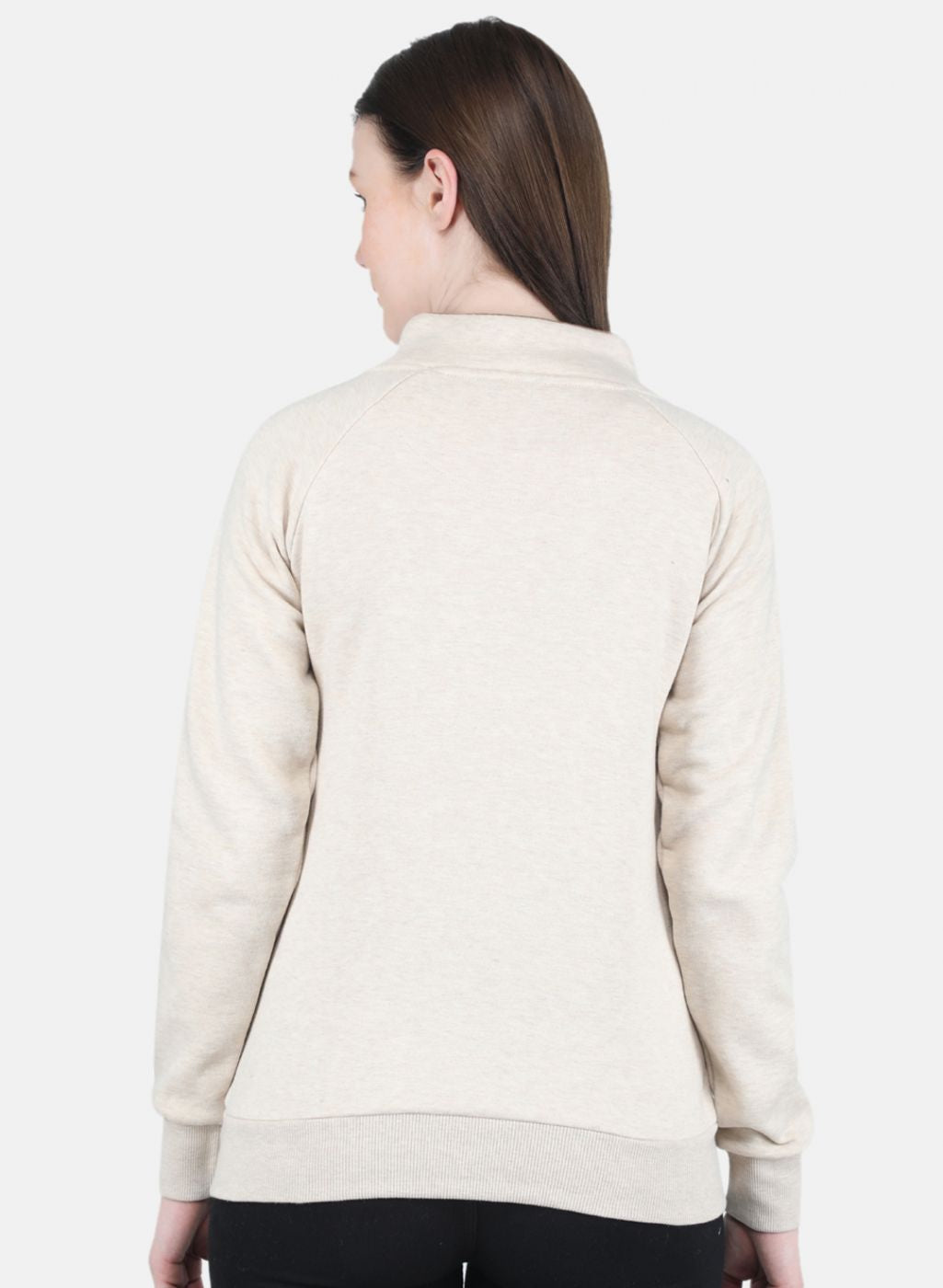 Women Beige Printed Sweatshirt