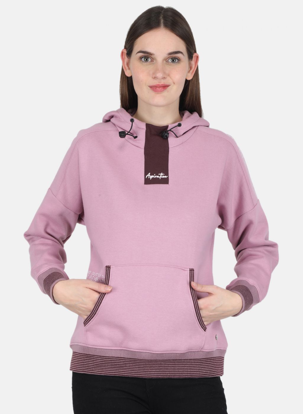 Women Purple Printed Sweatshirt